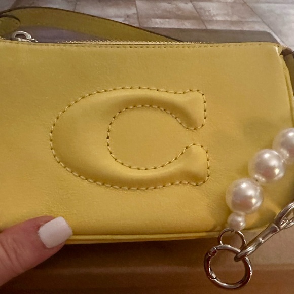 Coach Leather Nolita 19 Handbag in Silver/Daisy - Picture 4 of 16